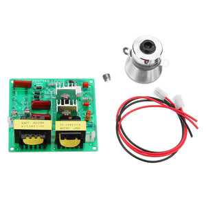 AC 110V 100W Ultrasonic Cleaner Driver Power Board With 1Pc 50W 40K Transducer Square