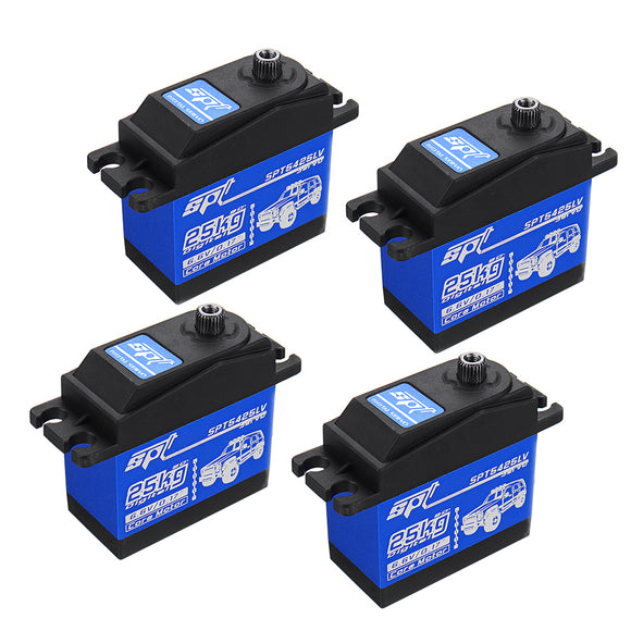 4PCS SPT Servo SPT5425LV 25KG 90 Large Torque Digital Metal Gear Servo For 1:8 1:10 RC Robot Car Boat