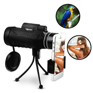 PANDA 40X60 HD BAK4 Monocular Clear Night Vision Optic Lens Telescope With Tripod Outdoor Travel