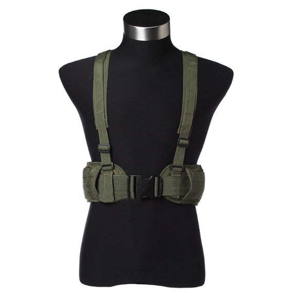 Tactical Molle Belt Adjustable Wearproof Waist Belt Camouflage Military Fan For Men Wowen Outdoor Camping Hunting Multi-use Girdle