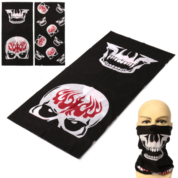 Skull Skeleton Face Mask Neck Headwear Multifunctional Motorcycle Biker