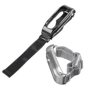Magnetic Replacement Stainless Steel Frame Bracelet Wristband For Xiaomi Miband 2
