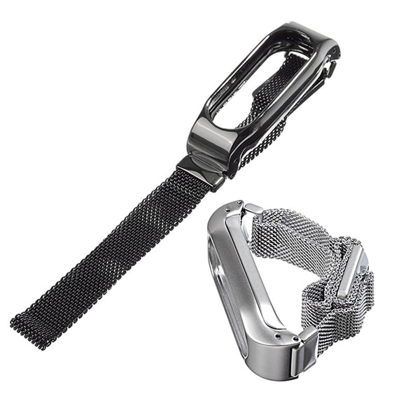 Magnetic Replacement Stainless Steel Frame Bracelet Wristband For Xiaomi Miband 2