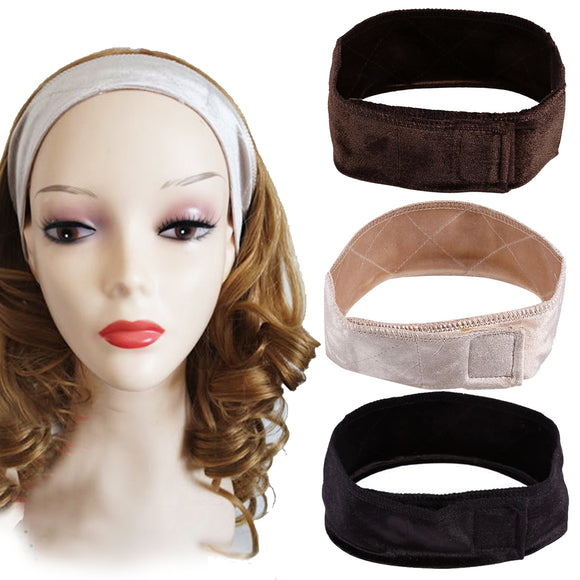 Wig Grip Scarf Head Hair Band Headbrand Adjustable Fastern Wig Flexible Velvet