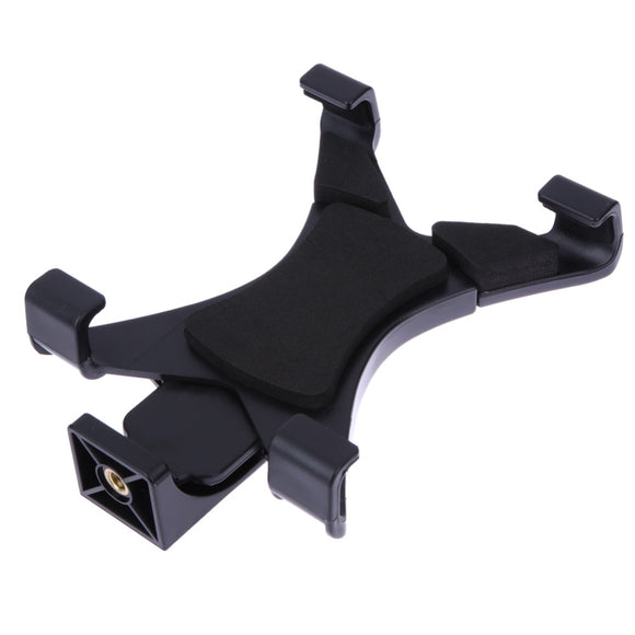 Universal Tablet Tripod Mount Holder Bracket Clip with 1/4 Thread Adapter for iPad Smartphone