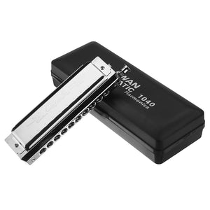 Swan SW1040-5 10 Holes 40 Tones Rounded Mouthpiece Chromatic Harmonica