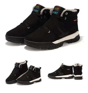 Winter Men Elderly Shoes Warm Cotton Outdoor Hiking Non-slip Sports