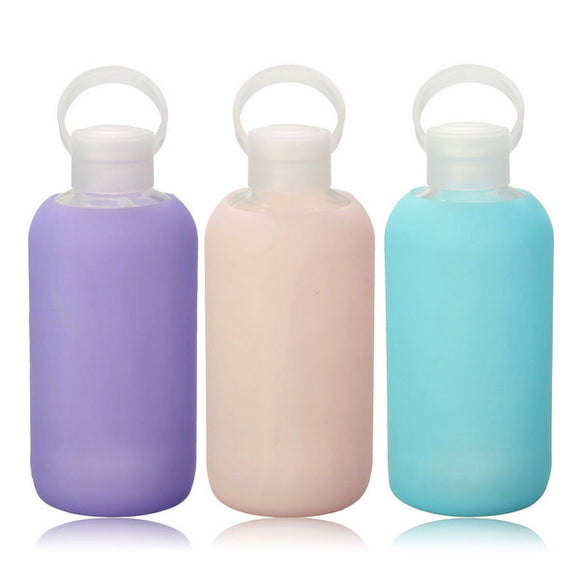 500ml Creative Glass Water Bottle Portable Cute Glass Cups Mini Water Bottle