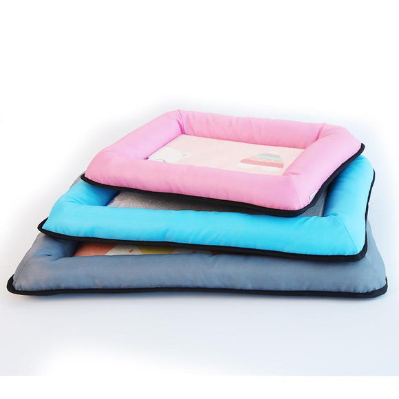 Summer Pet Cooling Mat Cat Mat Quadrate Printed iced Mat Cat Bed