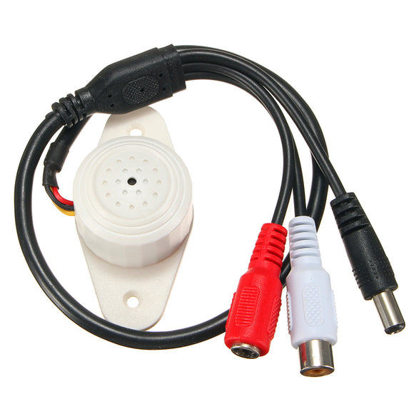 Professional Sound Waterproof Microphone Mic Connector for Security CCTV Camera System