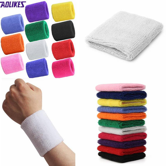 AOLIKES 8cm X 7.5cm Gym Sport Protector Wristband Wrist Guard Support Brace Sweatband