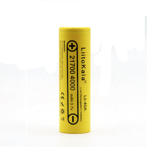 1PCS LiitoKala Lii-40A 21700 Battery 4000mah 3.7V Unprotected Flat Top Li-Ni Rechargeable Battery