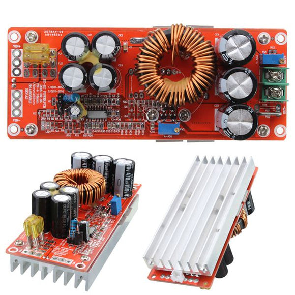 1200W 20A DC Converter Boost Step Up Power Supply Module IN 10-60V OUT 12-83V