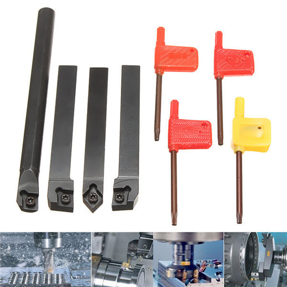 4pcs 12mm SCLCR1212H09 SCLCL1212H09 CN1212H09 S12M-SCLCR09 Lathe Turning Tool Holder for CCMT Ins