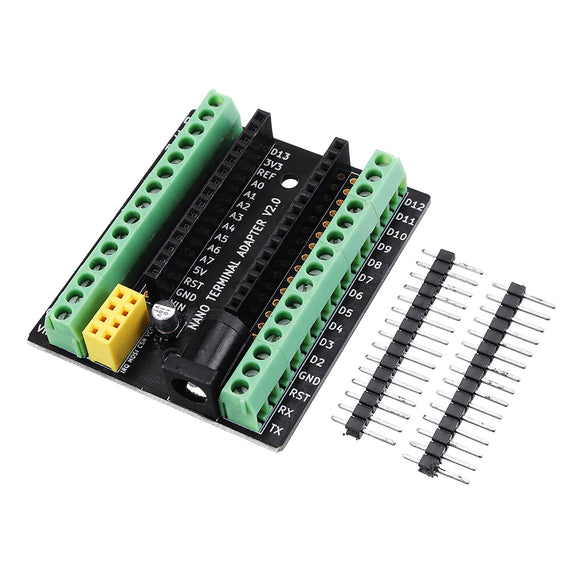 5pcs Nano V3.0 Terminal Adapter AVR ATMEGA328P with NRF2401+ Expansion Interface DC Power Board