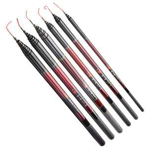 ZANLURE Carbon Fiber Telescopic Fishing Rod Ultralight Portable Stream Carp Hand Rod 2.7m-7.2m