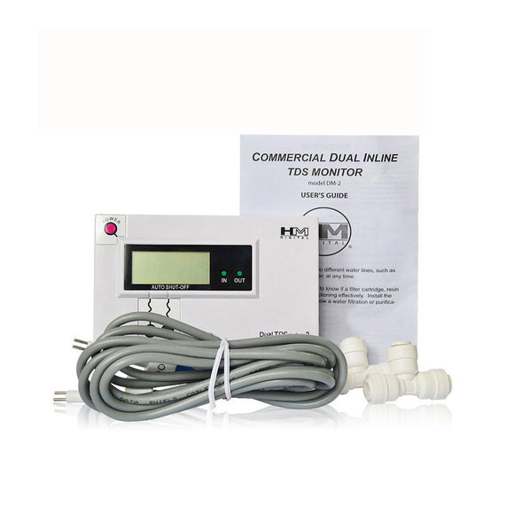 HM Digital DM-2 Commercial In-Line Dual TDS Monitor can Measure both In-put Water and Out-put Water