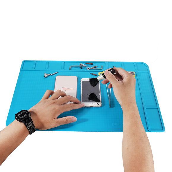 Heat Insulation Silicone Pad Desk Mat Maintenance Platform BGA Soldering Repair Station Pad