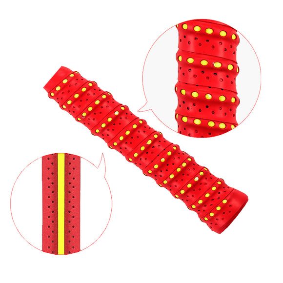 ZANLURE PU Absorb Sweat Stretchy 6 Colors Fishing Rod Band Tennis Grip Handle Sweatband Wrap