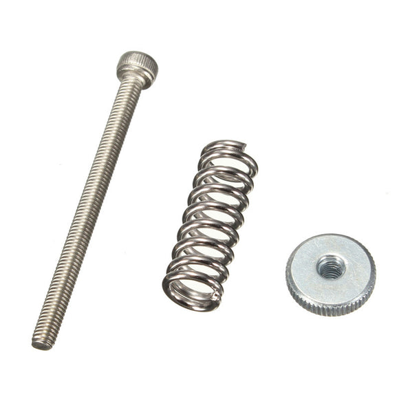 5PCS Leveling Components M3*40 Stainless Steel Screw with Spring & Leveling Knob For 3D Priter