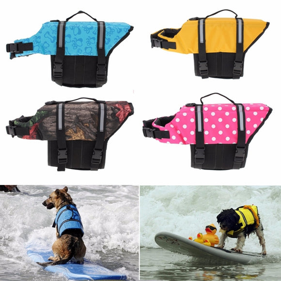 XS Pet Aquatic Reflective Preserver Float Vest Dog Cat Saver Life Jacket New