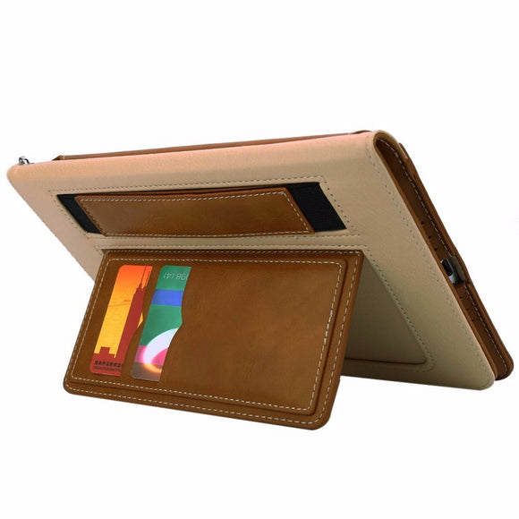 Multifunctional Card Slot Lanyard Leather Case For iPad Mini 4