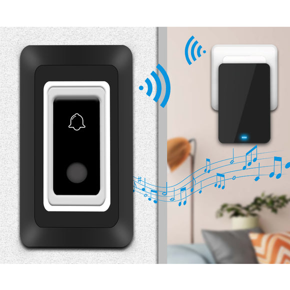 28 Chimes 3 Volume 50M Wireless Doorbell Door Bell  Waterproof Dustproof LED Dingdong