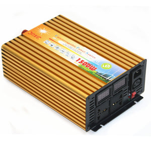 DC12V/24V To AC 220V 1500W Power Inverter Modified Sine Wave Inverter Dual Outlet UPS Inverter