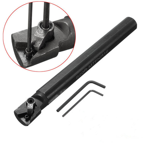 S20R-MTFNR16 Lathe Turning Tool Holder Boring Bar With 2 Wrenches For TNMG1604 Insert