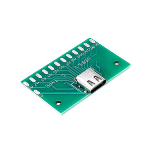30pcs TYPE-C Female Test Board USB 3.1 with PCB 24P Female Connector Adapter For Measuring Current Conduction