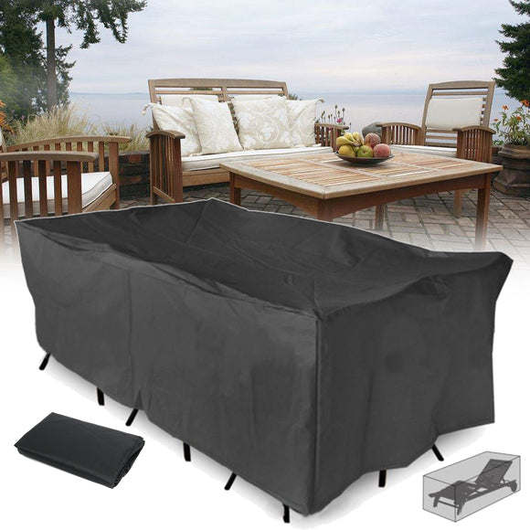 210x110x70CM Outdoor Garden Patio Furniture Waterproof Dust Cover Table Chair Sun Shelter