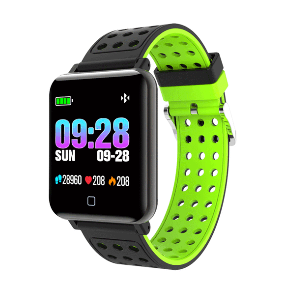 XANES M19 1.3'' IPS Color Screen IP67 Waterproof Smart Watch Heart Rate Monitor Call Reject Fitness Exercise Sports Bracelet