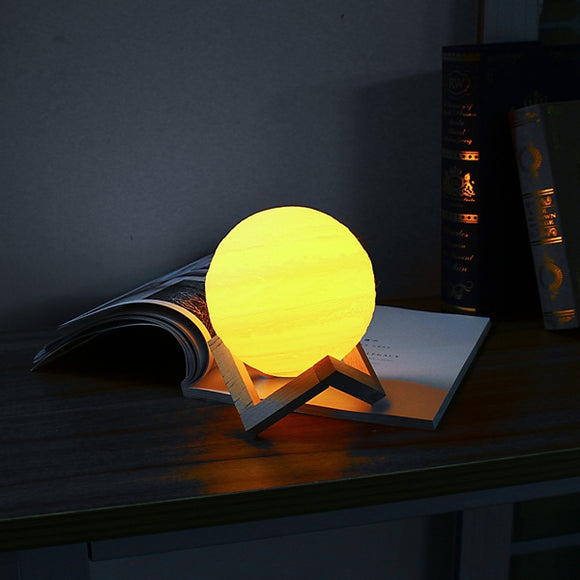 15cm 3D Jupiter Lamp USB Rechargeable Touch Sensor Color Changing LED Night Light Gift  DC5V