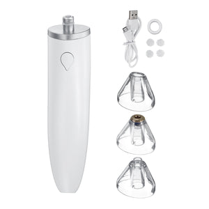 Portable Electric Blackhead Suction Remover USB 3 Gears Vacuum Skin Facial Acne Pore Cleaner with 4 Replacement Tips