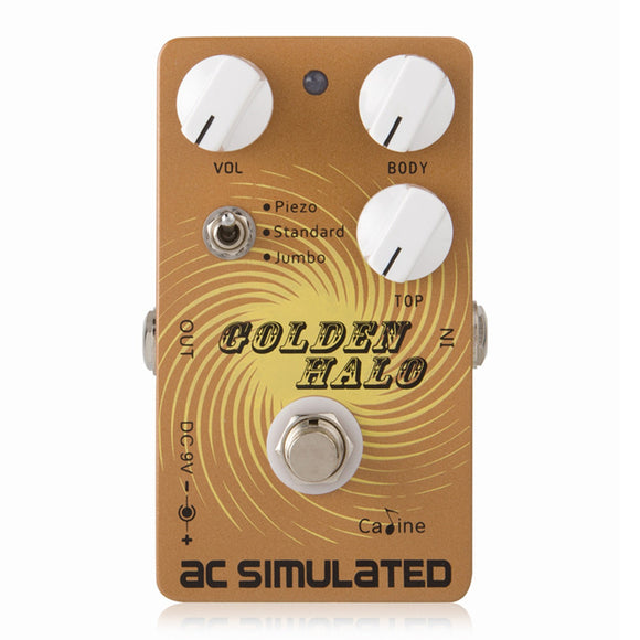 Caline CP-35 AC SIMULATED Guitar Effects Pedal with True Bypass for Acoustic Effects Guitar