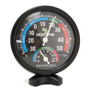 Reptile Box Thermometer Humidity Hygrometer Dial Gauges with Colour Codes