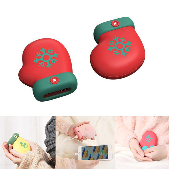 IPRee 5000mAh Mobile Power Bank Mini Charging Christmas Gloves Socks Small Peas Hand Warmer USB