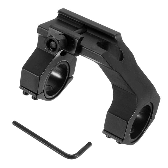1-inch to 30mm Integrated ScopE-mount Ring For Torch Picatinny Weaver Rail