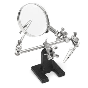 DIY Hands Free Magnifier Helping Hand Magnifying Glass Electrical Circuits Hobby