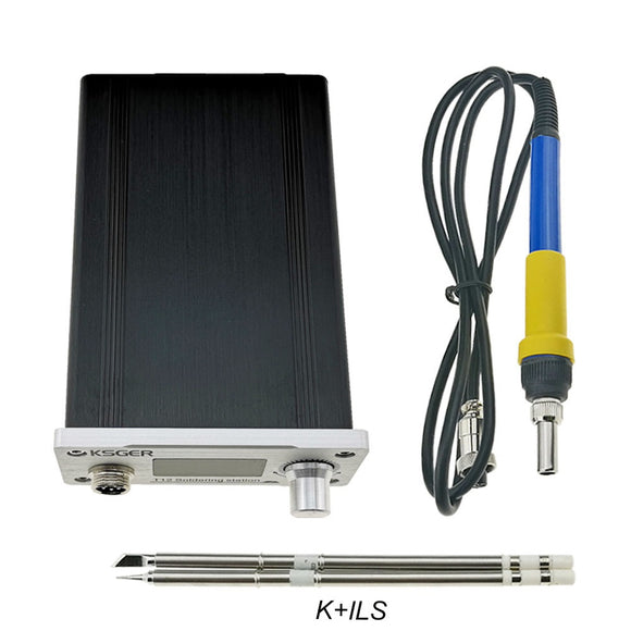 KSGER T12 STM32 OLED Soldering Station DIY Kit Soldering Iron Tip Temperature Controller Handle Aluminum Alloy Case
