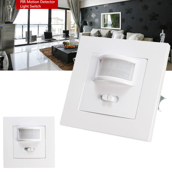 140 Degree Infrared PIR Motion Sensor Recessed Wall Lamp Bulb LED Strip Light Switch AC220-240V