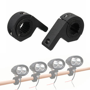 Pair 25-30MM 1-1.2inch Motorcycle Car Fog Light Bracket SUV Headlamp Mount Holder