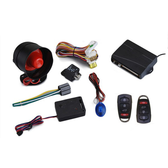 433.92MHz AW010 JP-164 Car Sercurity Alarm System with 2 Pcs Remotes