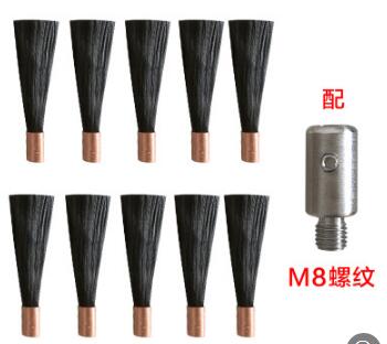 M6 / M8 / M10 Polishing Brush Head for Stainless Steel Weld Bead Processor Welding Seam Cleaner 1 pc Connector with 10 pcs Brush Head