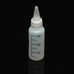 10Pcs 30mL Empty Quilling Bottle White Crafts Glue Painting Drawing Applicator Bottle