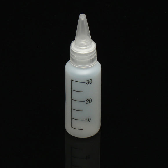 10Pcs 30mL Empty Quilling Bottle White Crafts Glue Painting Drawing Applicator Bottle