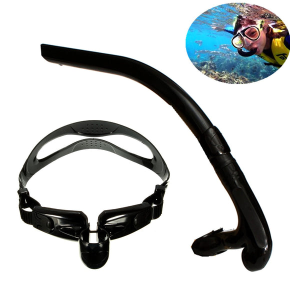 Full Dry Diving Snorkel Air Breathing Tube Set Adult Adjustable Swim Snorkeling Training Equipment