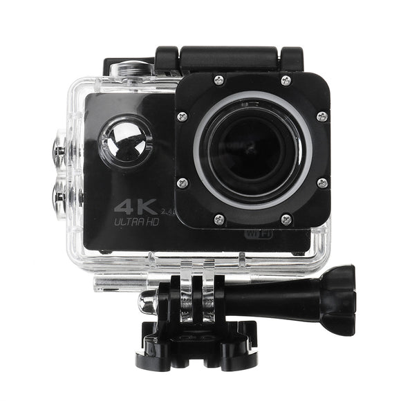 4K 2.0 Inch LCD WiFi Ultra HD Waterproof Action Sport Camera Black