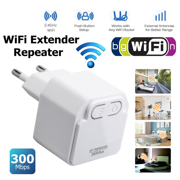 360 Signal Amplifier Wifi Extender 300mbps Wireless WiFi Repeater AP 2.4Ghz Router Range Extender Booster Wifi Signal Amplifier With EU EU Plug