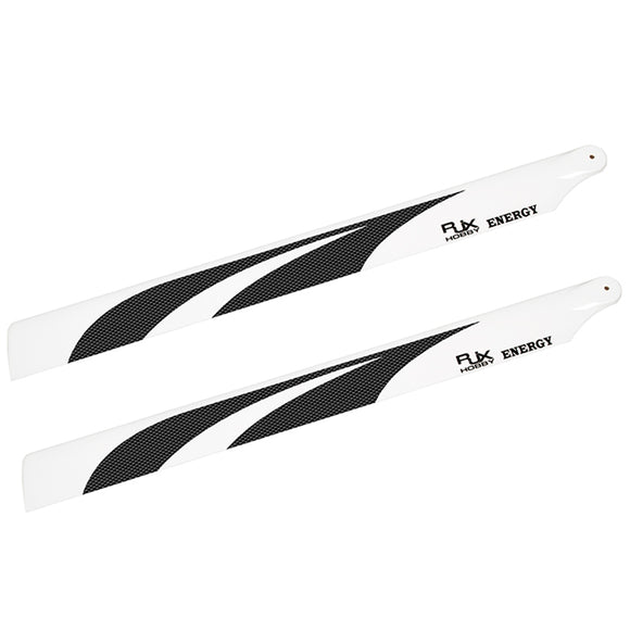 1Piar RJX B Grade 325 / 360 / 430 / 520 / 550 / 600 / 690mm Carbon Fiber Main Blade For RC Helicopter